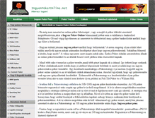 Tablet Screenshot of ingyenpokeronline.net